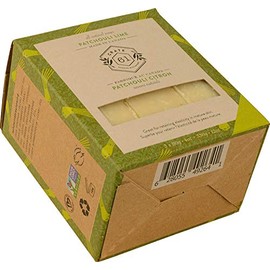 Jabón de lima de pachulí de Crate 61, paquete de 3, 100% vegano, con aroma a aceites esenciales de primera calidad, para hombres y mujeres, cara y cuerpo. Fabricante certificado ISO 9001