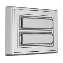 REV Doorbell - 2-Way Bell Plate with Sign, Illuminable, Silver