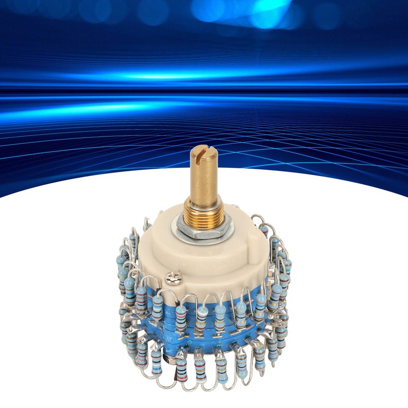 Two Channels Volume Potentiometer 2×24 Gear 20K High Accuracy Volume