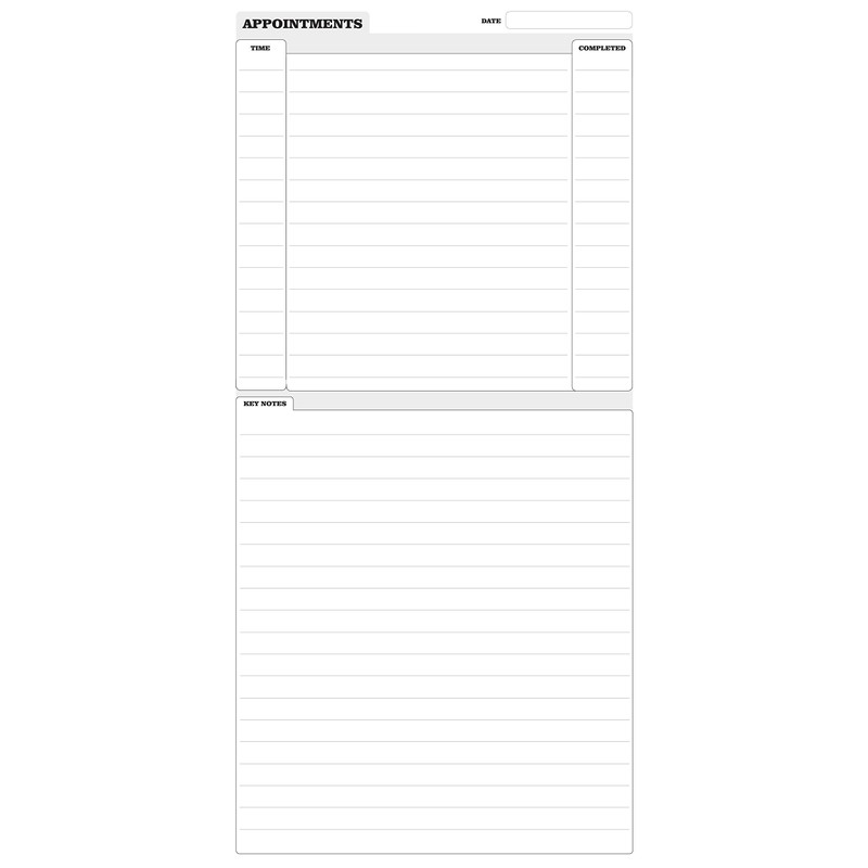 Luxpad 280 x 150mm Things To Do Planner with 50