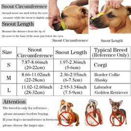 JVHLOV Dog Muzzle for Large Dog, Prevents Biting, Barking and Chewing, Dog Muzzle with Mesh and Adjustable Loop, Muzzle with Safety Strap for Small Small (S)
