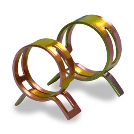 Ezitruz 100 Stück Federbandschellen Benzinschlauch Schellen, Schlauch Federklemme Kraftstoffleitung Schlauchschellen 6mm, Schlauchklemme für Wasserrohr Luftschlauch Silikon Vakuum Schlauchschelle