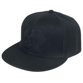 Queen Men's Crest Snapback Baseball Cap Adjustable Black
