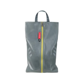 pack all Water-Resistant Travel Shoe Bags, Shoe Storage Organizer Shoe Pouch with Zipper, for Men and Women, Plus-Grey（Dual Pocket Version）