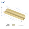LONTAN Pack of 10 Gold Concealed Handles 128 mm Cabinet