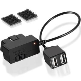 010-12530-23 Constant Vehicle Power Cabl for Garmin Dash Cam 46, 47, 56, 57, 66W, 67W, Live, Mini, Mini 2, Tandem, Connect to Vehicle's OBD-II Port for Power Even When Parked and Turned Off