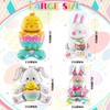Cinnvoice 4 Pcs Large Size Easter Balloons Bunny Rabbit Chicken