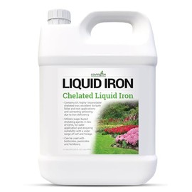 Covington Chelated Liquid Iron +Plus Concentrate (2.5 Gal) – Lawn & Garden Liquid Iron & Nitrogen Supplement for Plants, Shrubs & Trees, Treats Deficiency, Discoloration, Stunted Growth & Root Stress