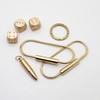 PPFISH Durable Brass Screw Lock Clip Key Chain Ring, Simple