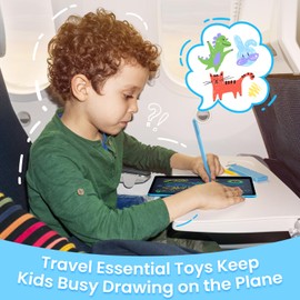 Gifts for Girls Boys Toys, LCD Writing Tablet 16 Inch, Drawing Pad for Kids, Toddler Travel Essentials Toys, Coloring Books for Kids 4-6, Road Trip Activities, Christmas Stocking Stuffers, Blue