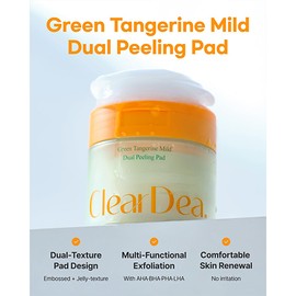ClearDea. [ClearDea.]Green Tangerine Mild Dual Peeling Pad 140ml (50 pads)