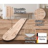 Holzblatt® Sock Ruler 6 Count with Size Guide for Knitting.