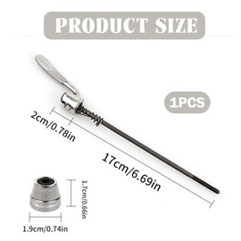 Noenaeni Quick Release Skewer for Rear Mounted Trainers Standard Bike Wheel Skewers Rod Lever Secure Fit and Stability Quick Release Turbo Trainer Skewer for Turbo Trainer, Indoor Trainer, Riding