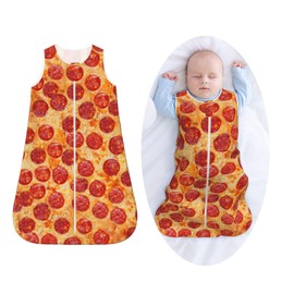 Figtihw Pizza Baby Sleep Sack Toddler Wear Blanket Soft Sleeping Bag For Infant Unisex Girls Boys Medium