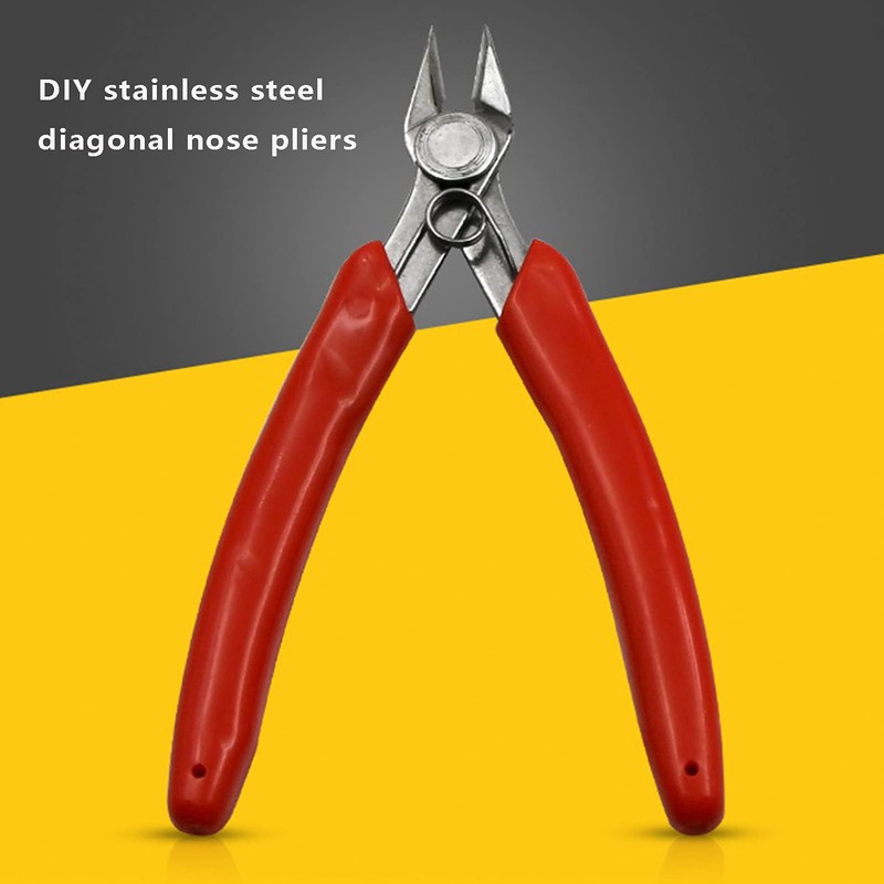 Diagonal Pliers, Electrical Wire Side Cutting Pliers Precision Flush Cutters,