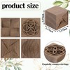 Leinuosen 4 Pcs Wooden Essential Oil Diffuser Square Diffuser Wooden