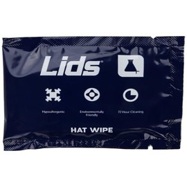 Lids On-The-Go Hat Wipes (12 Pack) Easy to Use Convenience for Fresh & Clean Hats, Caps & Visors. Removes Dirt & Stains. 100% Biodegradable, Eco-Friendly, Non-Toxic Formula for Trusted Results