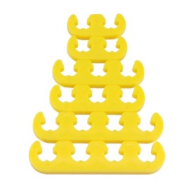 Auto Speed Performance 7mm 8mm Spark Plug Wire Separators Dividers Looms Yellow fit Mustang Chevy
