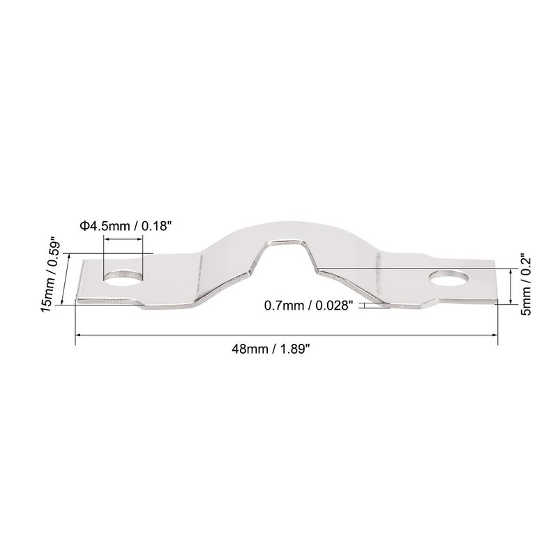 sourcing map Picture Hanger Plate - U Type Hook for