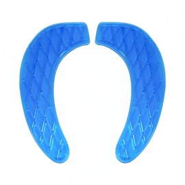 Gel Toilet Seat Cover, Toilet Seat Cushion, Toilet Cover Portable and Washable Toilet Seat Cover Universal, Washable for Standard U Shape Toilet Seats (Blue)