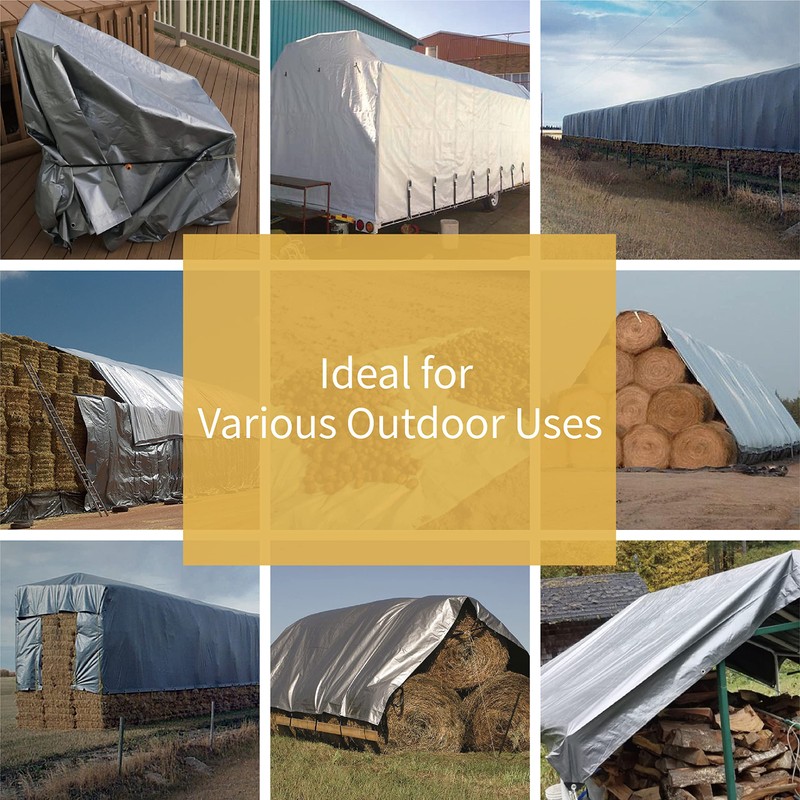GUARD SHIELD Silver Tarp Waterproof 20x30 Feet Medium Duty All