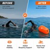 Inflatable Swim Buoy for Open Water – Lightweight PVC Tow
