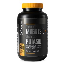 Duo Citrato De Magnesio + Citrato De Potasio - 240 Cápsulas Sin Sabor