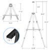 Art Painting Display Easel Stands - Portable Adjustable Aluminum Metal