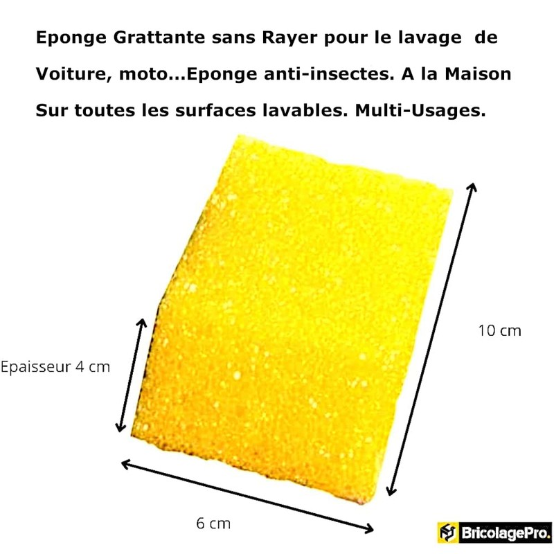 BricolagePro - 10 Cleaning Sponges - Silver Stone, White Stone