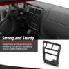 CROSSDESIGN Center Dash Climate Control Radio Bezel Trim Black Compatible