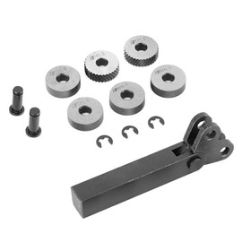 Uds. Herramienta de Moleteado de Acero, Godrone 0,5/1/2Mm, Juego de Moleteado Lineal de Doble Rueda Diagonal, Máquina Cortadora de Torno