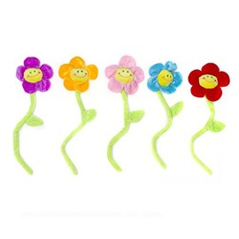 GOODS+GADGETS Singende Happy Birthday Blume in 5 Farben - Geburtstags-Geschenk mit Melodie - Rot
