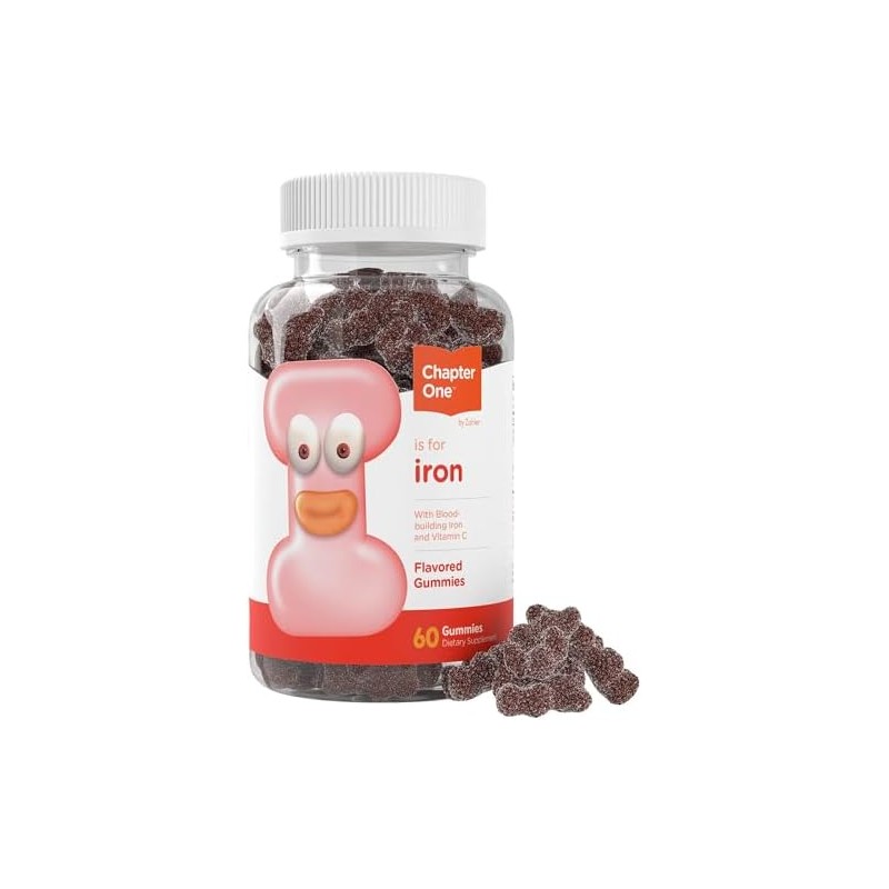Zahler Iron Hierro y Vitamina C 60 flavored gummies