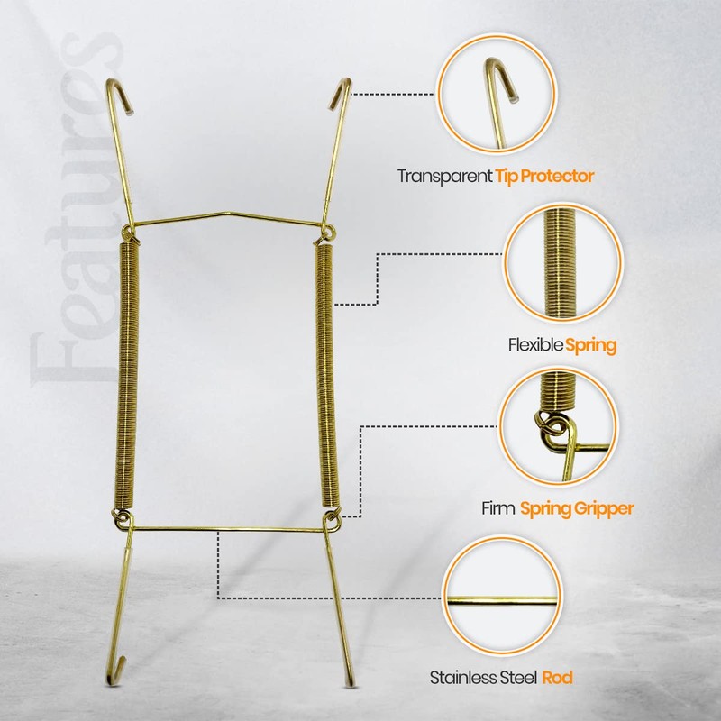 WINSOME Invisible Plate Hangers for Wall | Decorative Dish Display