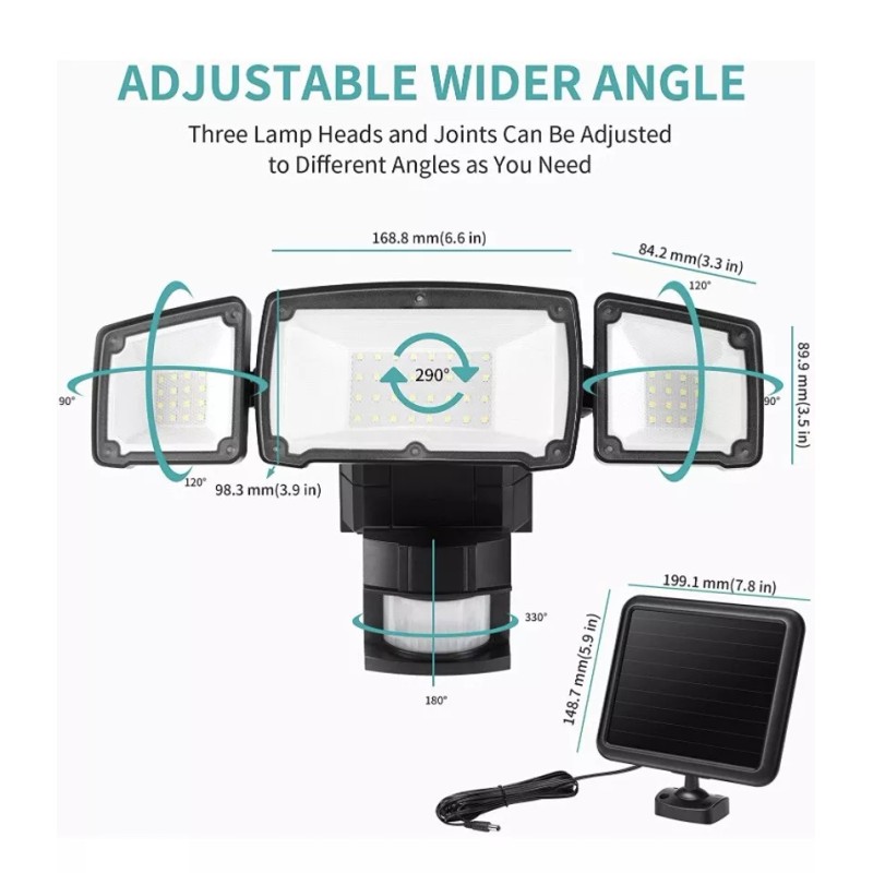 SOLAR LED Solar Power Spot Light Motion Detector Flood House