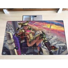 New Mlikemat Playmat Play Mat Eldlich Der Goldene Herrr TCG CCG OCG Trading Card Play Mat with Zones + Free Bag (ZD039-461-A)