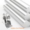 Pulley Wheel Stainless Steel V Groove Plate Casters Heavy Duty