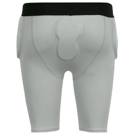 League Outfitters Adult Football Girdle – Compression Fit with Integrated Pads, Silver - L