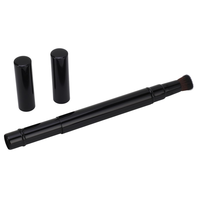 Retractable Makeup Brush Dual Ended Soft Wool Hair Portable Shadow