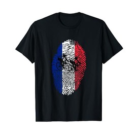 Tour France Flag Bike Finger Print T-Shirt 2018 T-Shirt