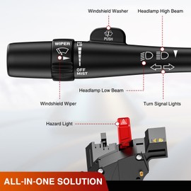 Nilight Turn Signal Switch Compatible with 1998 1999 2000 2001 2002 2003 2004 2005 Chevy Blazer GMC Samona Oldsmobile Bravada 1998-2004 Chevy S10 Pickup Multifunction Combination Lever Switches