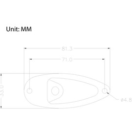 Placa de salida para guitarra eléctrica Fender Strat Stratocater, color negro