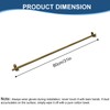 HIYOUGO 31" Stair Rods, Oval Finial Runner Rods for Fixed