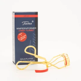 TANA Eyelash Curler Gold with Replacement Pad in Red Turbo - Pack of 1