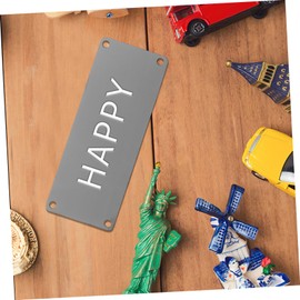 Operitacx DIY Engraving Blanks Metal Sign 10/Pack Blank Name Plate Decorative for Home Office