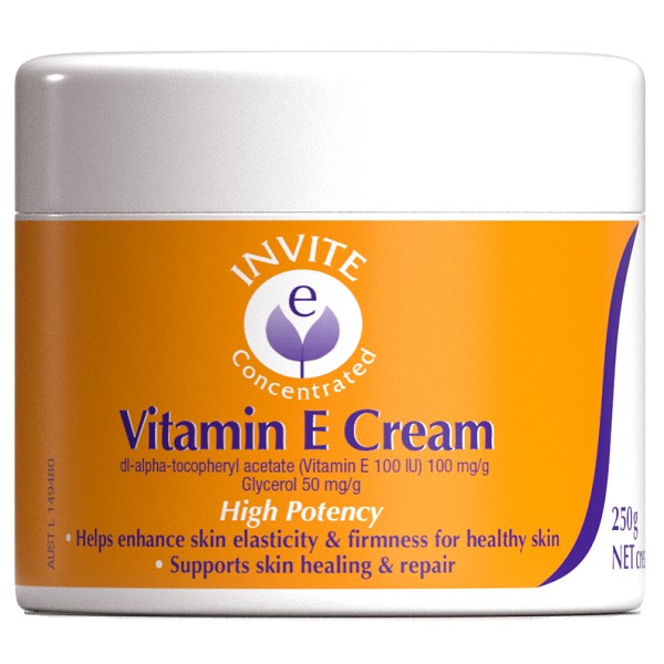 Invite E High Potency Vitamin E Cream Pot 250g