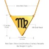 Beautlace Horóscopo Zodiaco Triángulo Collar 12 Constelación Astrología Charm 18K