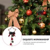 Toyvian Christmas Bell Pendant, 2pcs Star Shaped Christmas Tree Hanging