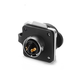 CNLINKO LP16 2 Pin Waterproof Connector Outdoor Electrical Cable Connector IP68 Quick Plug Connector Industrial and Automotive Applications M16 2-9 Pin Female Plug Flange Socket (2 Pin)