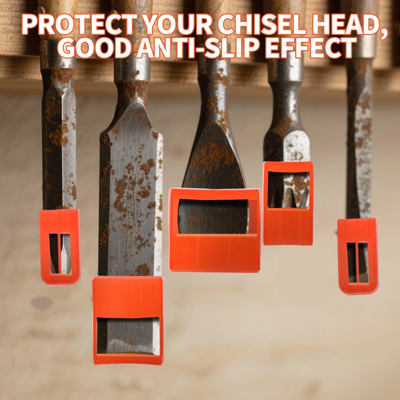 20pcs Chisel Edge Guards, Plastic Protective Covers for Chisel Blades